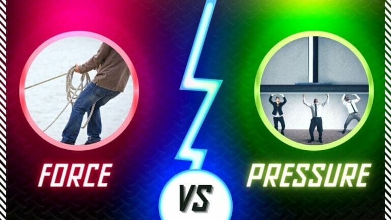 What Is The Difference Between Force And Pressure