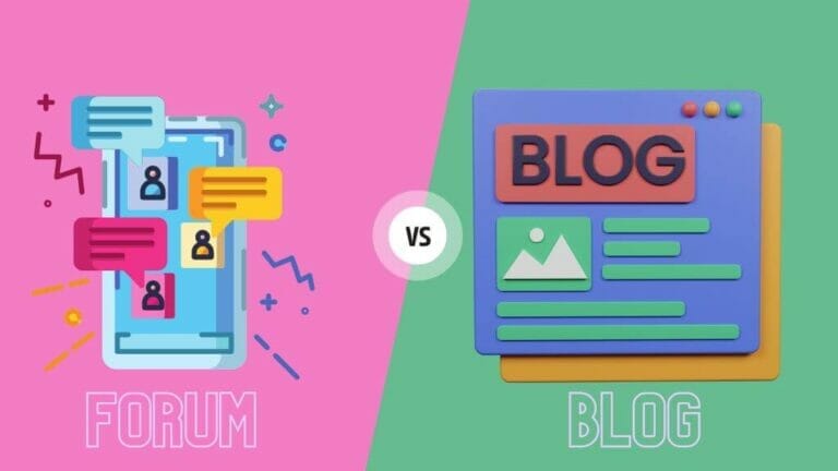 Difference Between A Forum And A Blog